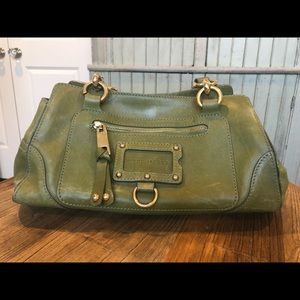 Green Marc Jacobs shoulder bag with gold hardware